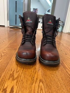 Rocky Ironclad Men's Dark Brown Work Boots